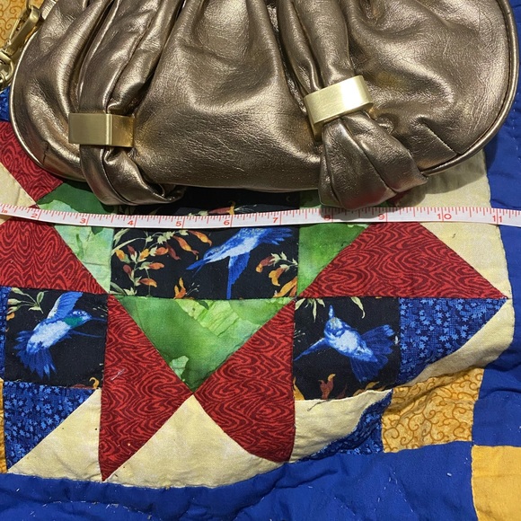 Botkier Bronze-Gold Leather Clutch Wristlet - Picture 10 of 16